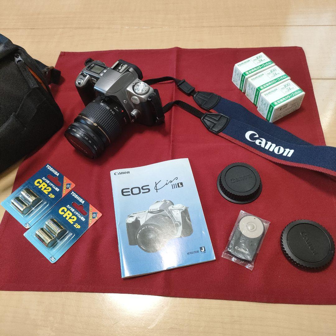 Canon キャノン Kiss フィルム カメラ 動作OK EOS 説明書付き