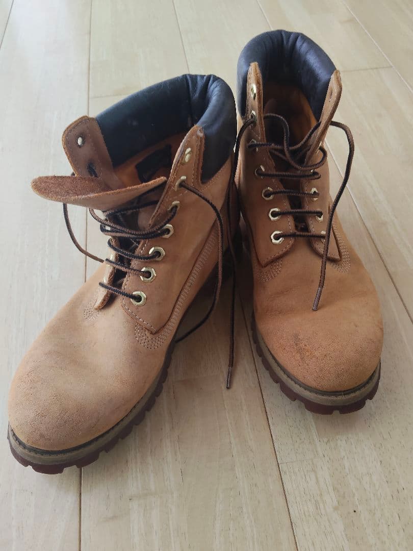 Timberland ベージュ ハイカットブーツ