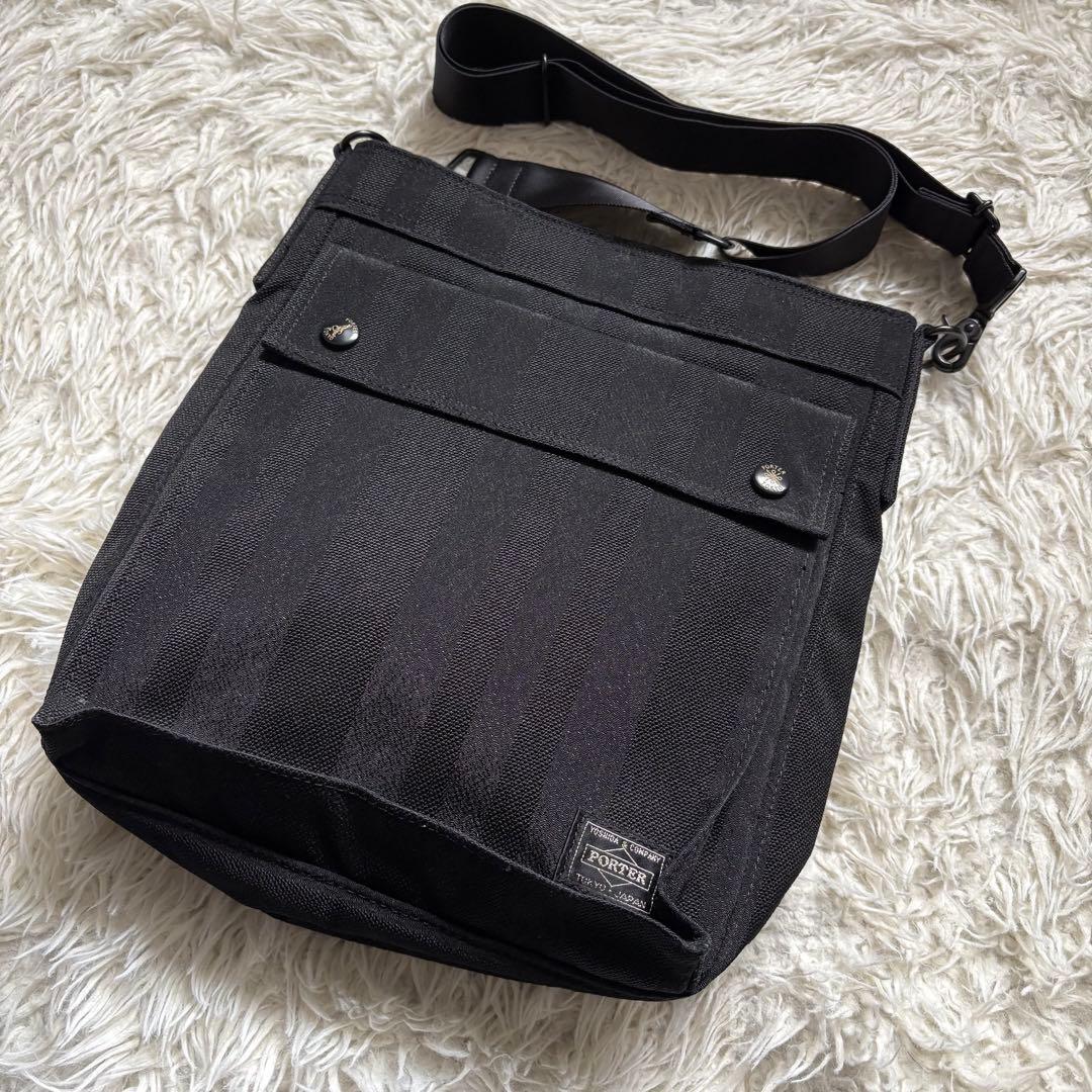 完売品　PORTER ポーター　タンゴブラックシリーズ　ショルダーバッグ　黒