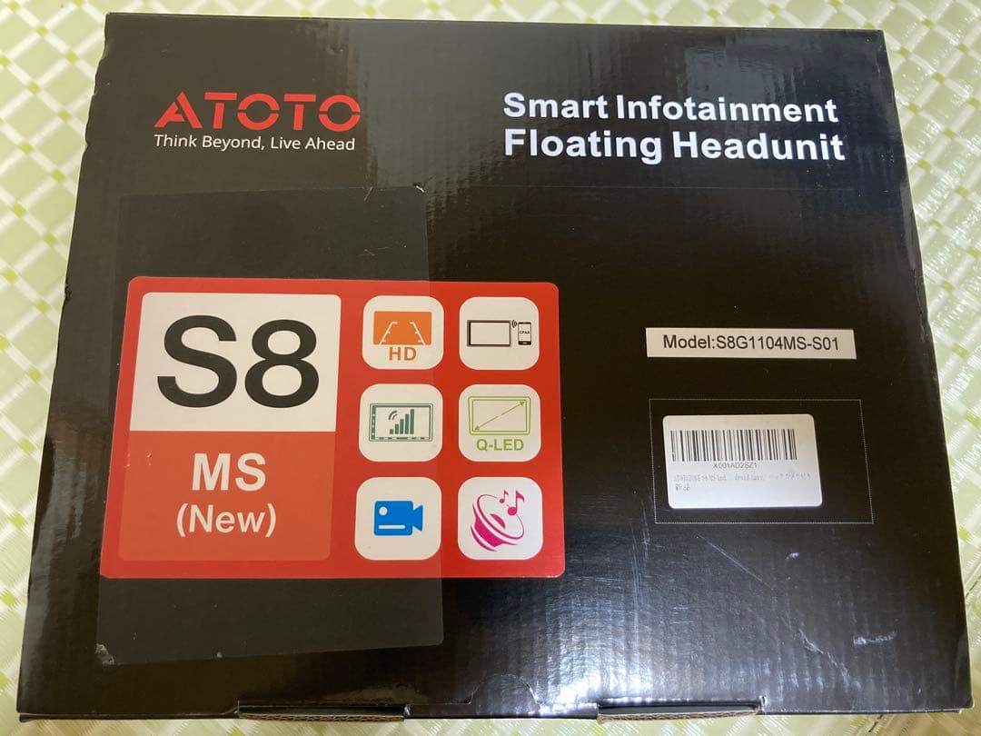 ATOTO 10.1インチ1DINフローティングナビS8G1104MS-S01