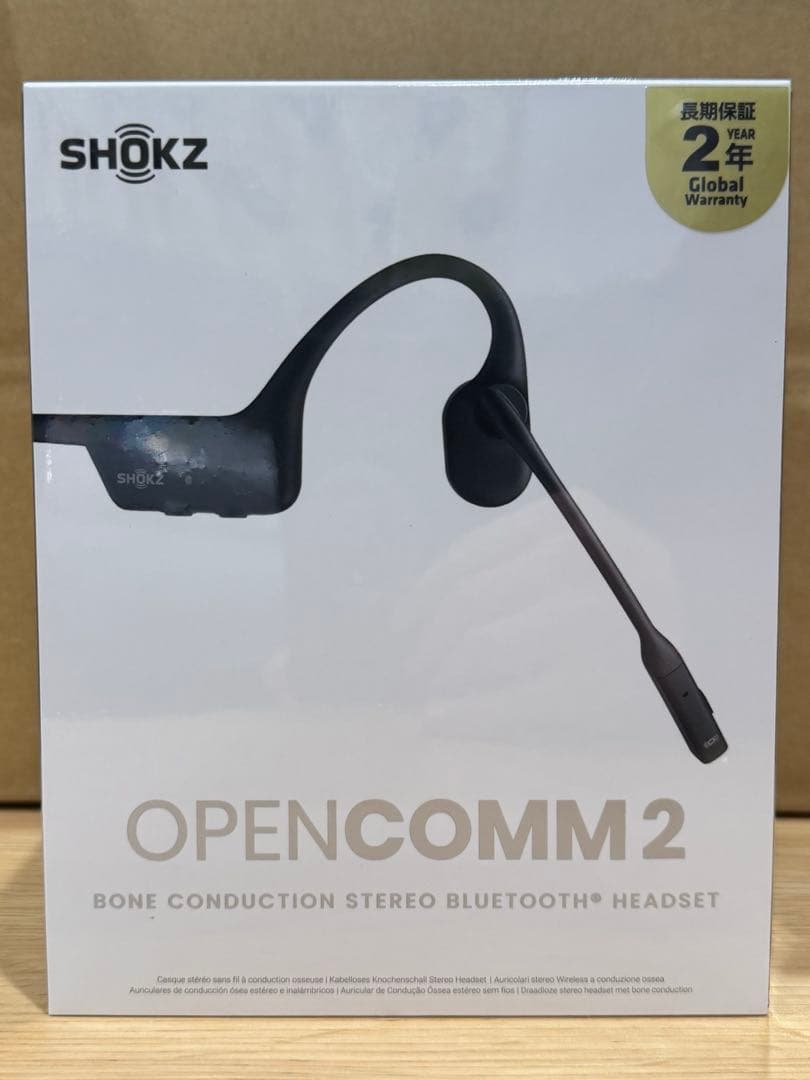 新品未開封　SHOKZ OPENCOMM2 ブラック　Bluetooth対応