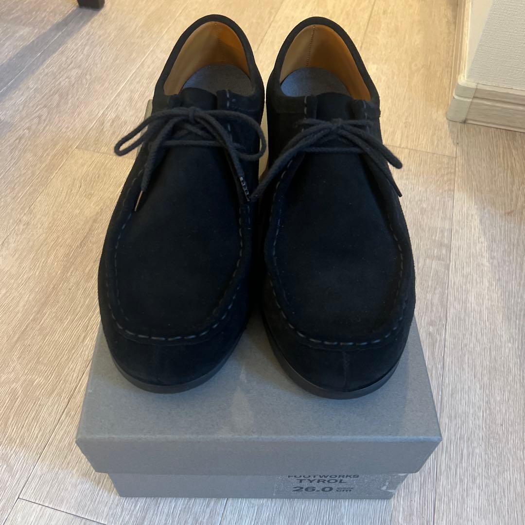 Footworksチロリアンスエード　ブラック26.0 新品未使用試着のみ