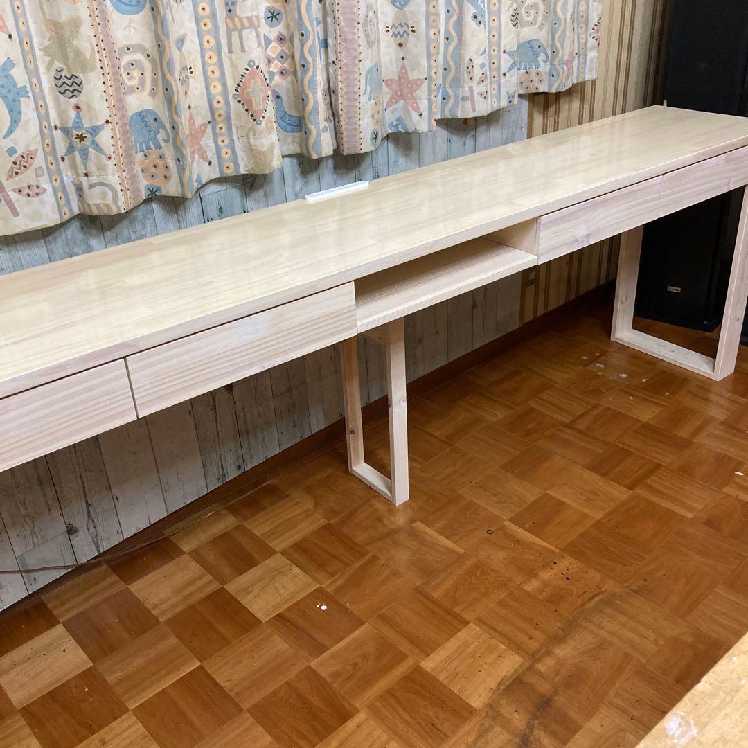 机 テーブル カウンター 幅240cm パイン集成材