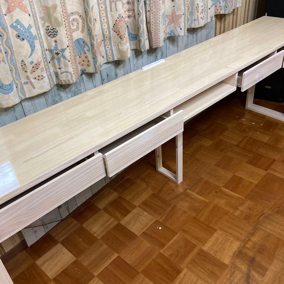 机 テーブル カウンター 幅240cm パイン集成材
