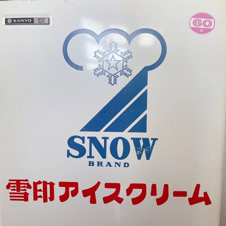 【美品】レトロ 雪印アイスクリーム ストッカー 業務 冷凍庫 非売品