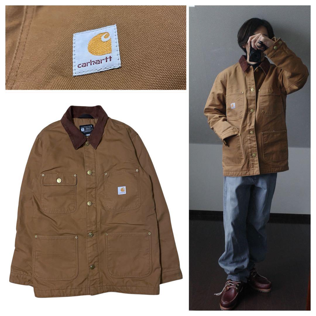 CarharttチョアコートSブラウンUSAワークジャケットダックジャケット