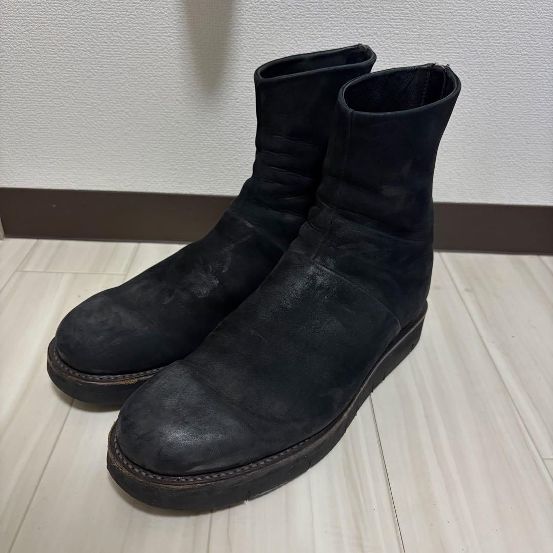 ripvanwinkle バックジップ レザーブーツ