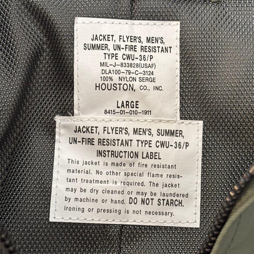 新品ヒューストン米軍 CWU-36/P フライトジャケット 5CW36P 日本製