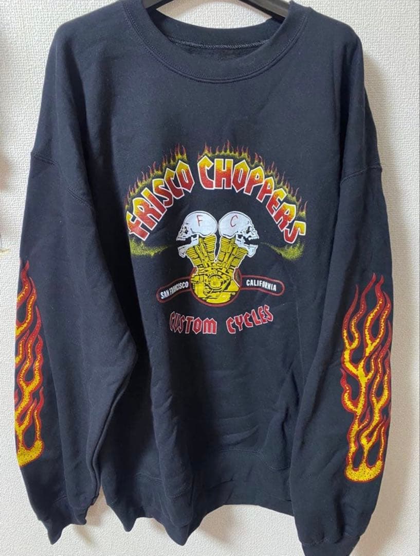 キムタク　US別注　FRISCOCHOPPERSスウェット　ファイアパターン
