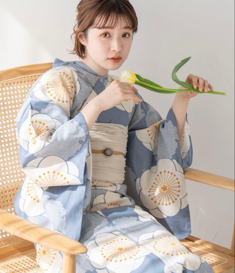 ゆかた館グレース　浴衣5点セット　バンブーバッグ　セット