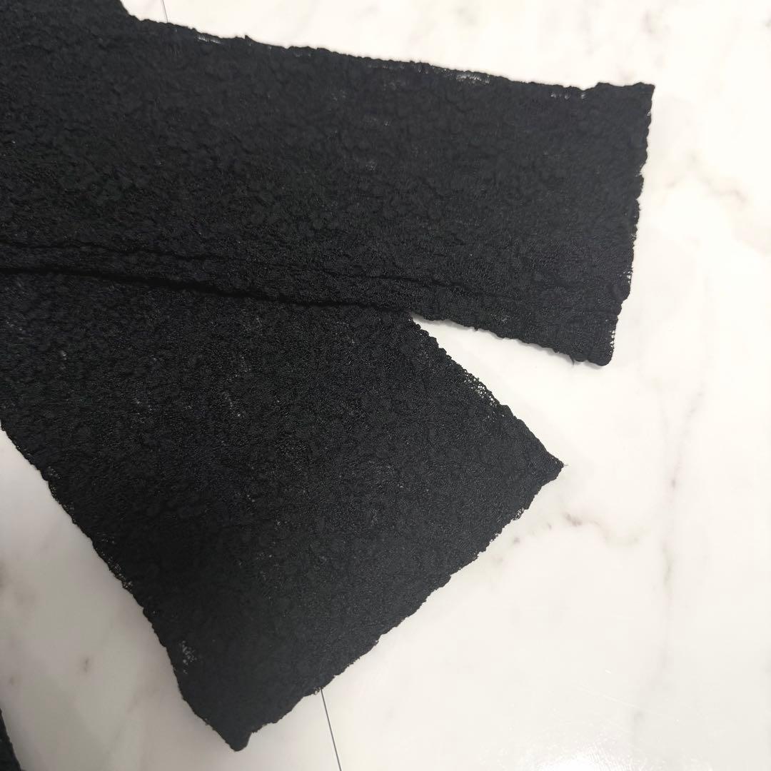 【美品】完売品✨️アニュアンス ヴィンテージ レース ドレス ロング 黒 美ライン