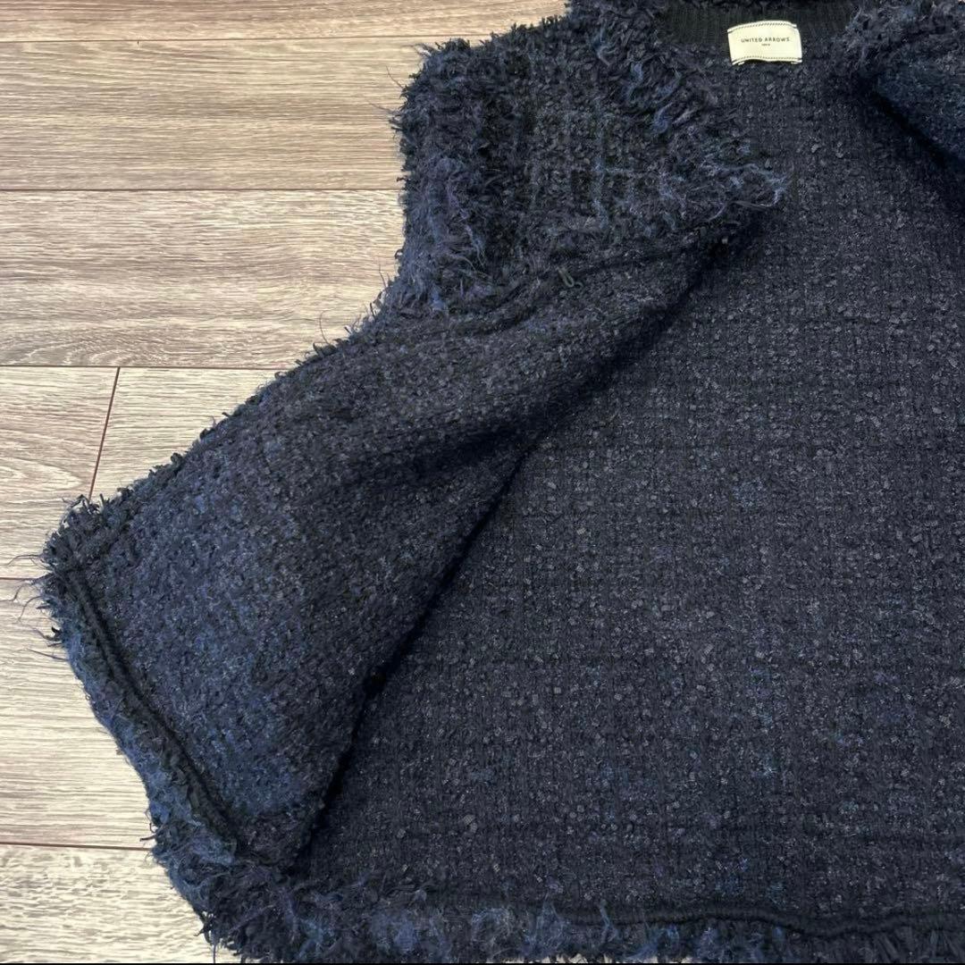 ユナイテッドアローズ ミックスチェックツイードニットベスト