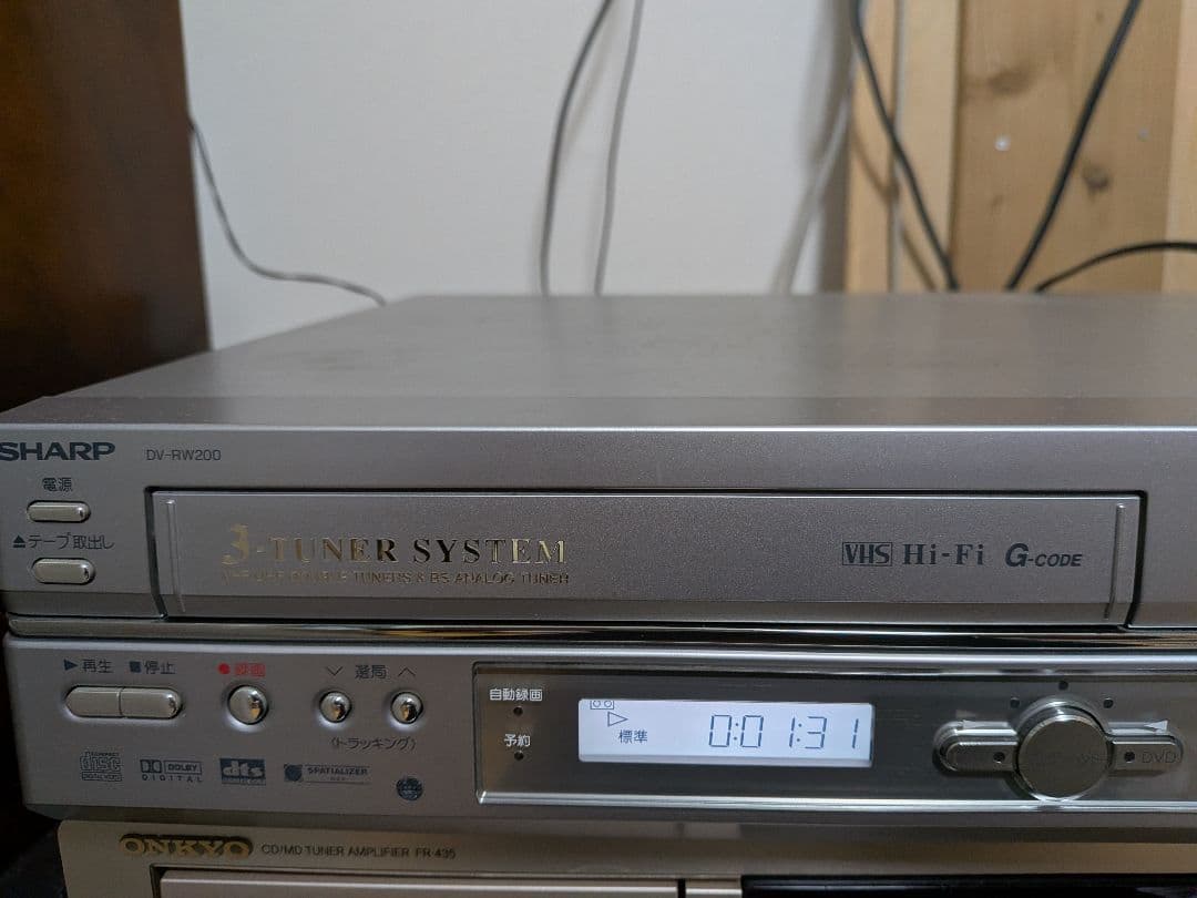 SHARP VHS/DVD一体型レコーダー DV-RW200 DVDレコーダー