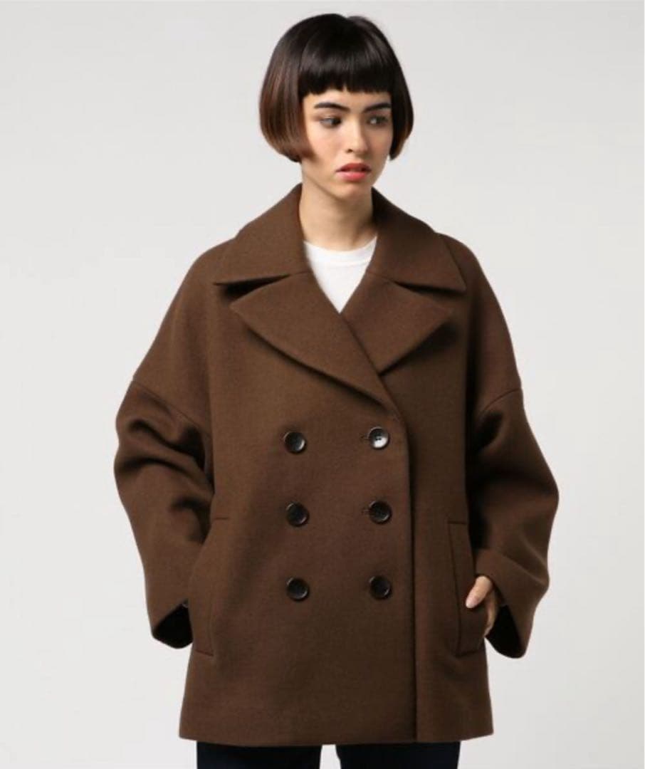 デミルクスビームス　メルトンウールピーコート