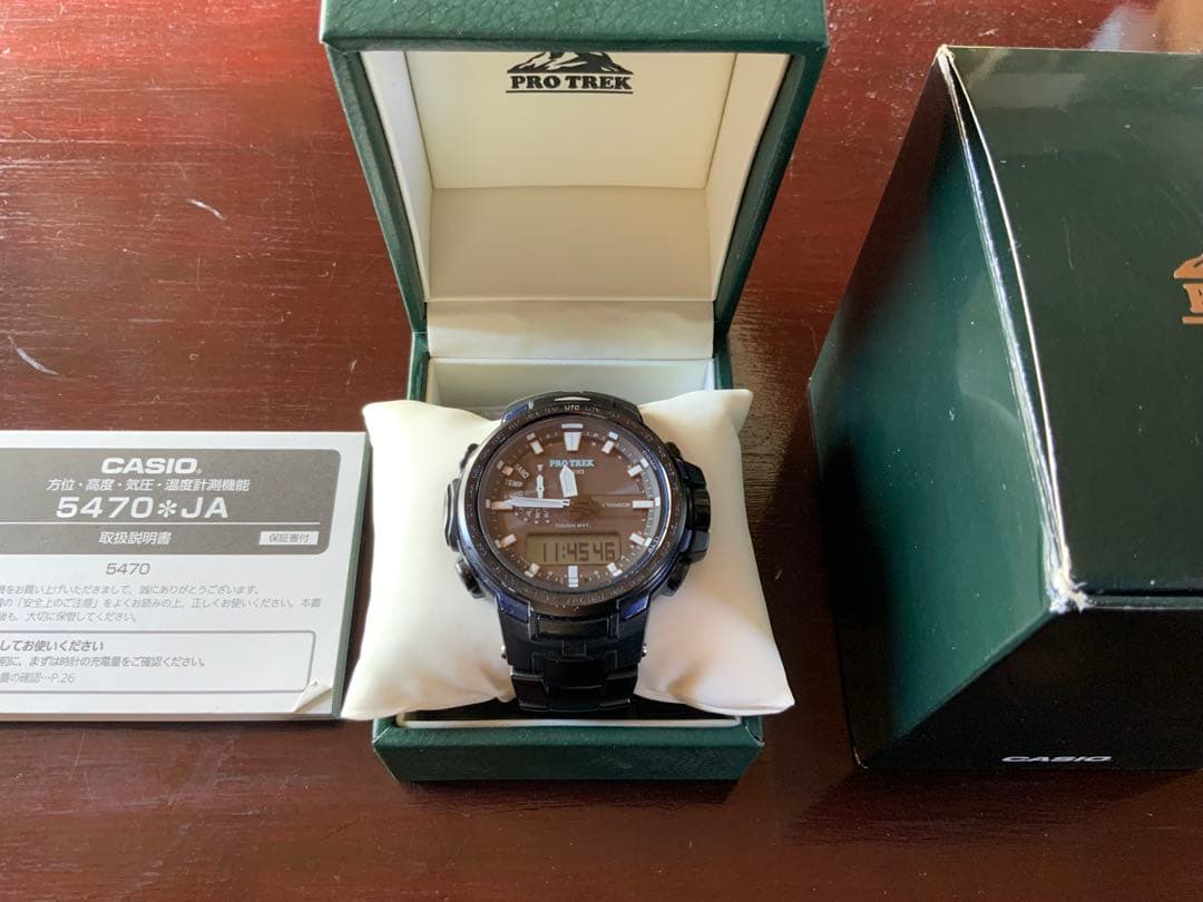 カシオ　プロトレック　腕時計　電波時計