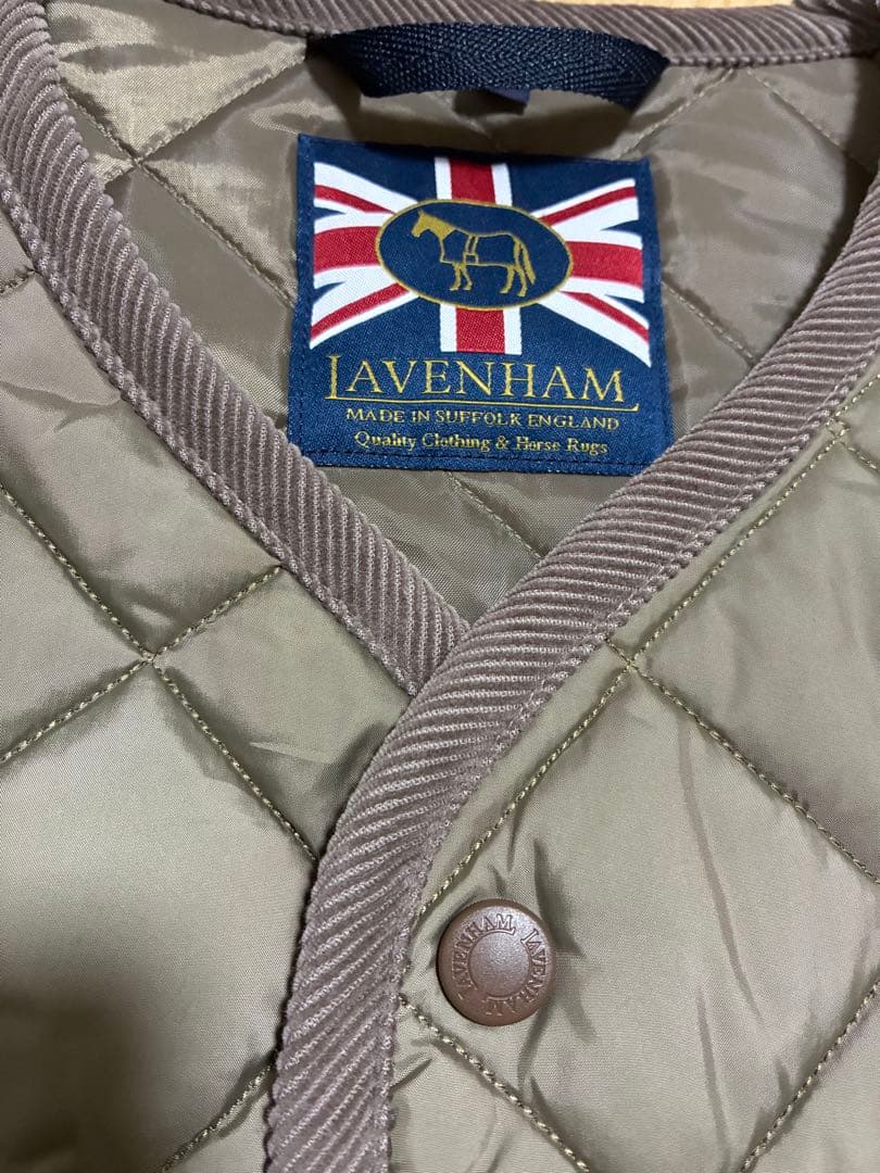 ラベンハム LAVENHAM キルティング ベストTHORNHAM Ｌ