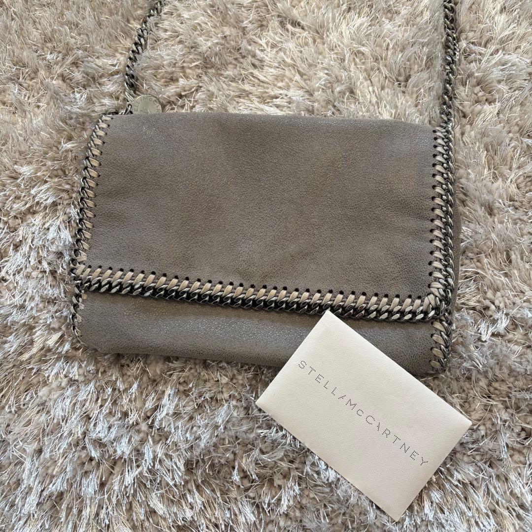 ステラマッカートニー ファラベラ チェーンショルダーバッグ グレー
