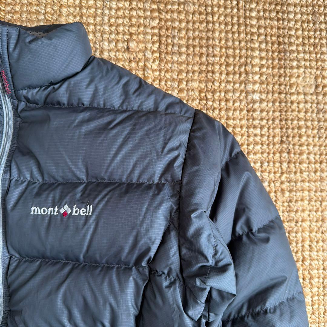 90s montbell ダウンジャケット グレー