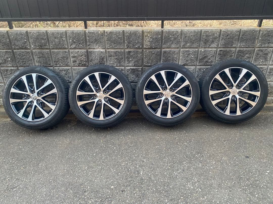 【えの】18インチ ホイールセット エスティマ純正