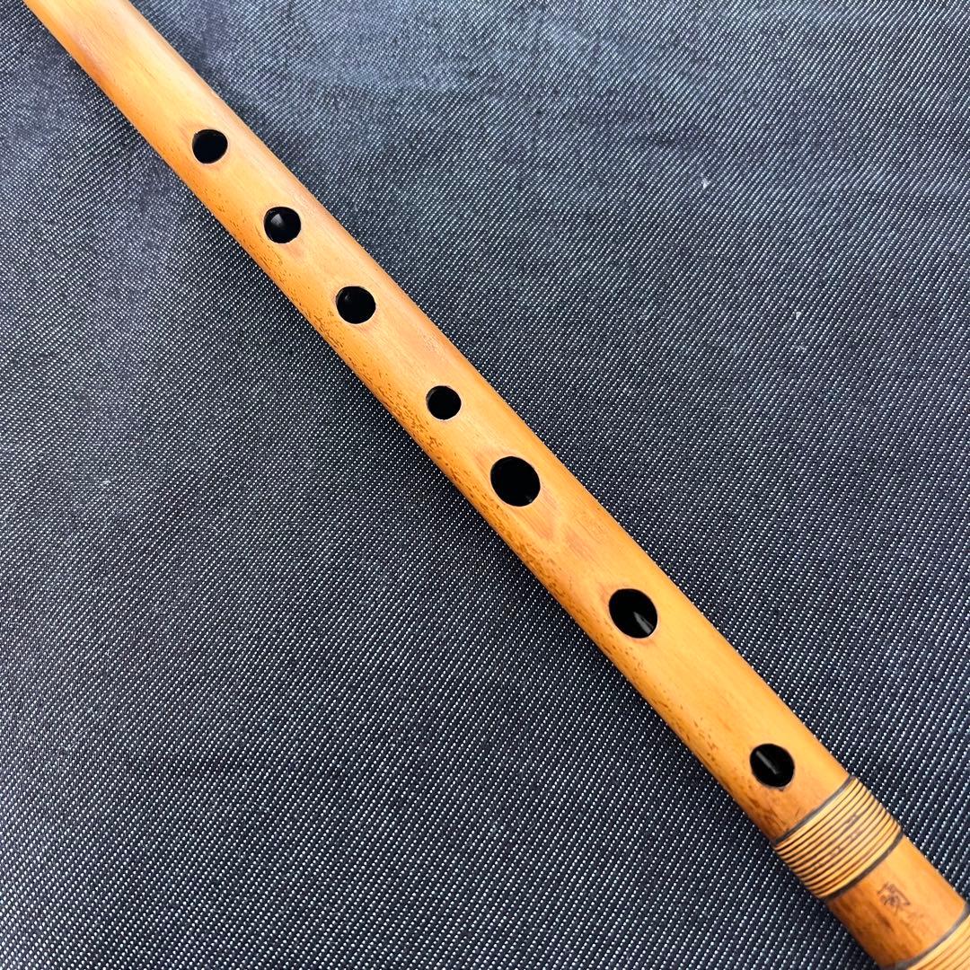 篠笛 笛処 蘭照（蘭情）4本調子 唄用 天地籐巻