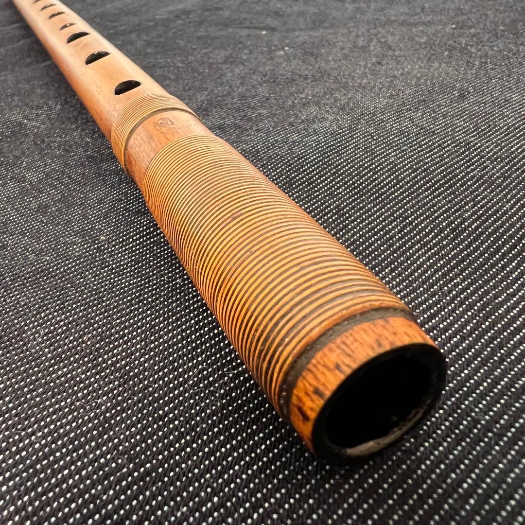 篠笛 笛処 蘭照（蘭情）4本調子 唄用 天地籐巻