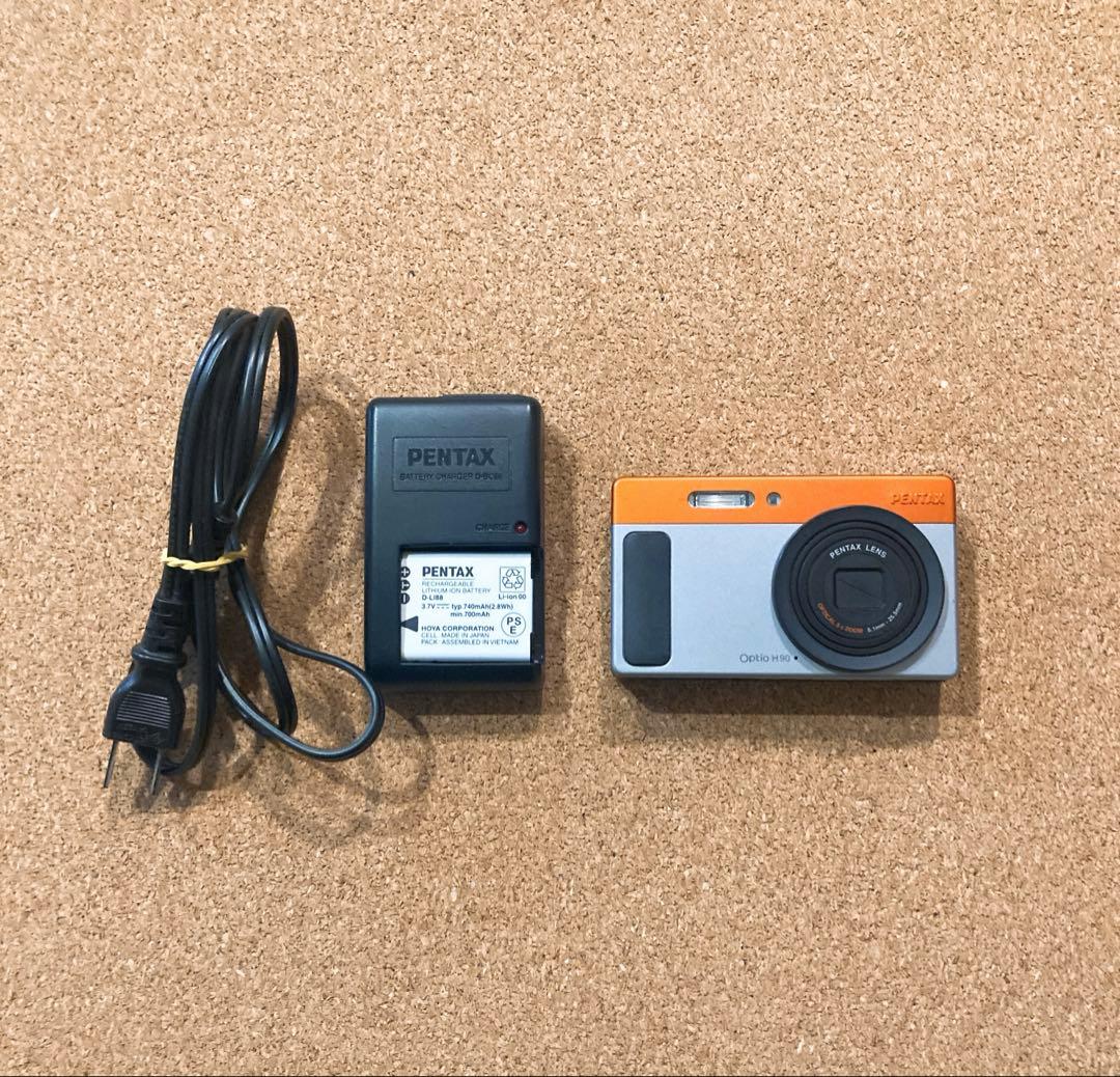 PENTAX Optio H90 デジカメ オレンジ