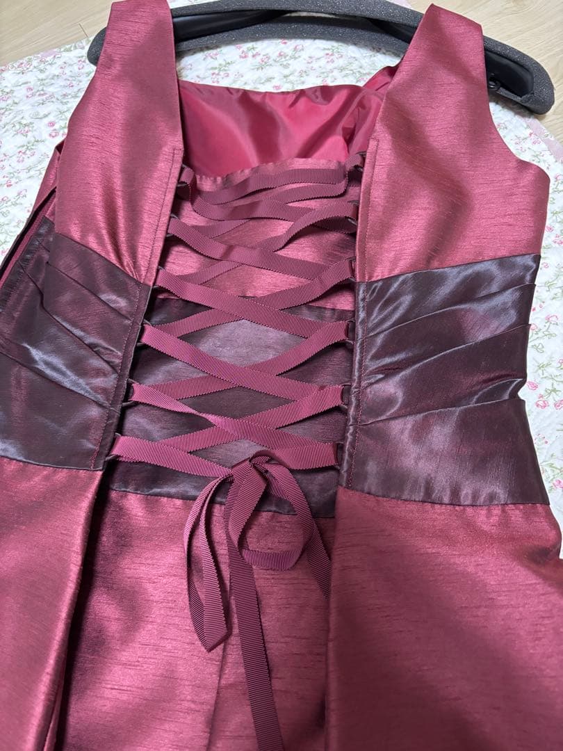 演奏会用シャンタンカラーロングドレス