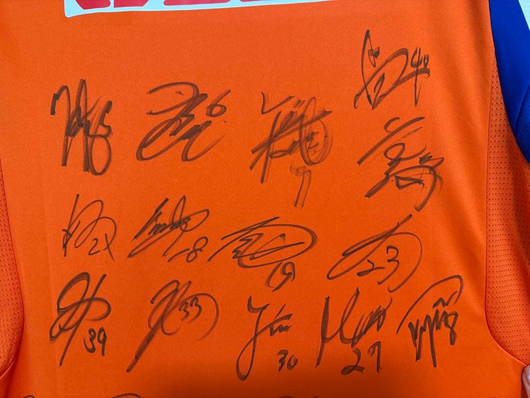 【新品未使用】アルビレックス新潟　ユニフォーム　直筆サイン入り