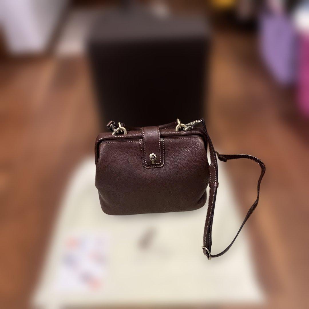 土屋鞄製造所 オイルヌメボストンミニショルダーこげ茶