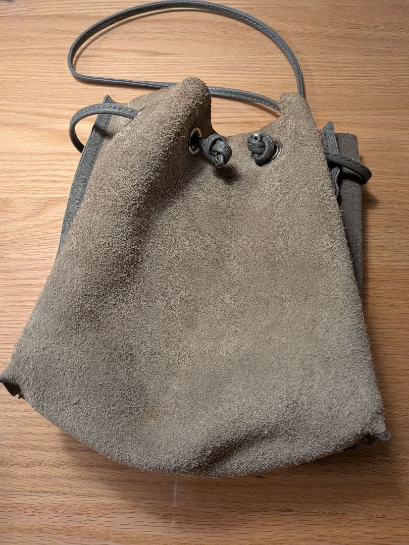 TUSTING グレー 巾着バッグ