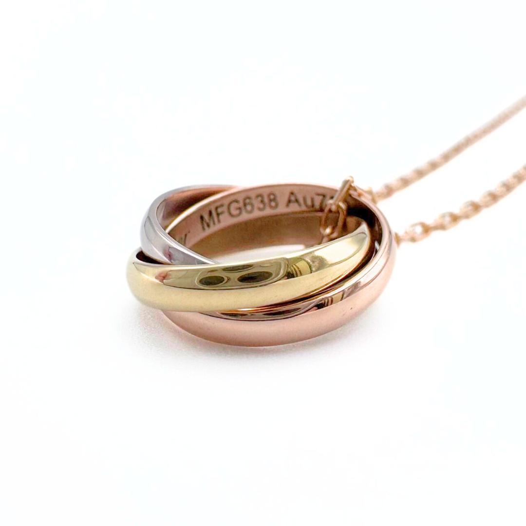 nyatta カルティエ ベビートリニティ ネックレス K18スリーカラー