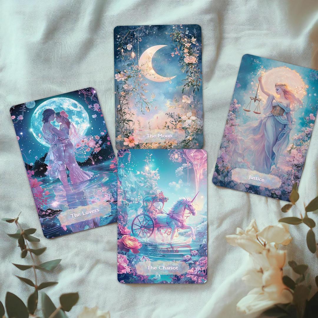 希少✨金縁ver入荷1点のみ✨超美麗イラスト✨神秘的な異世界ファンタジータロット