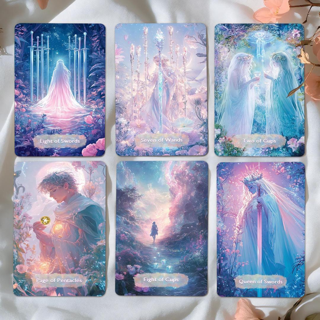 希少✨金縁ver入荷1点のみ✨超美麗イラスト✨神秘的な異世界ファンタジータロット