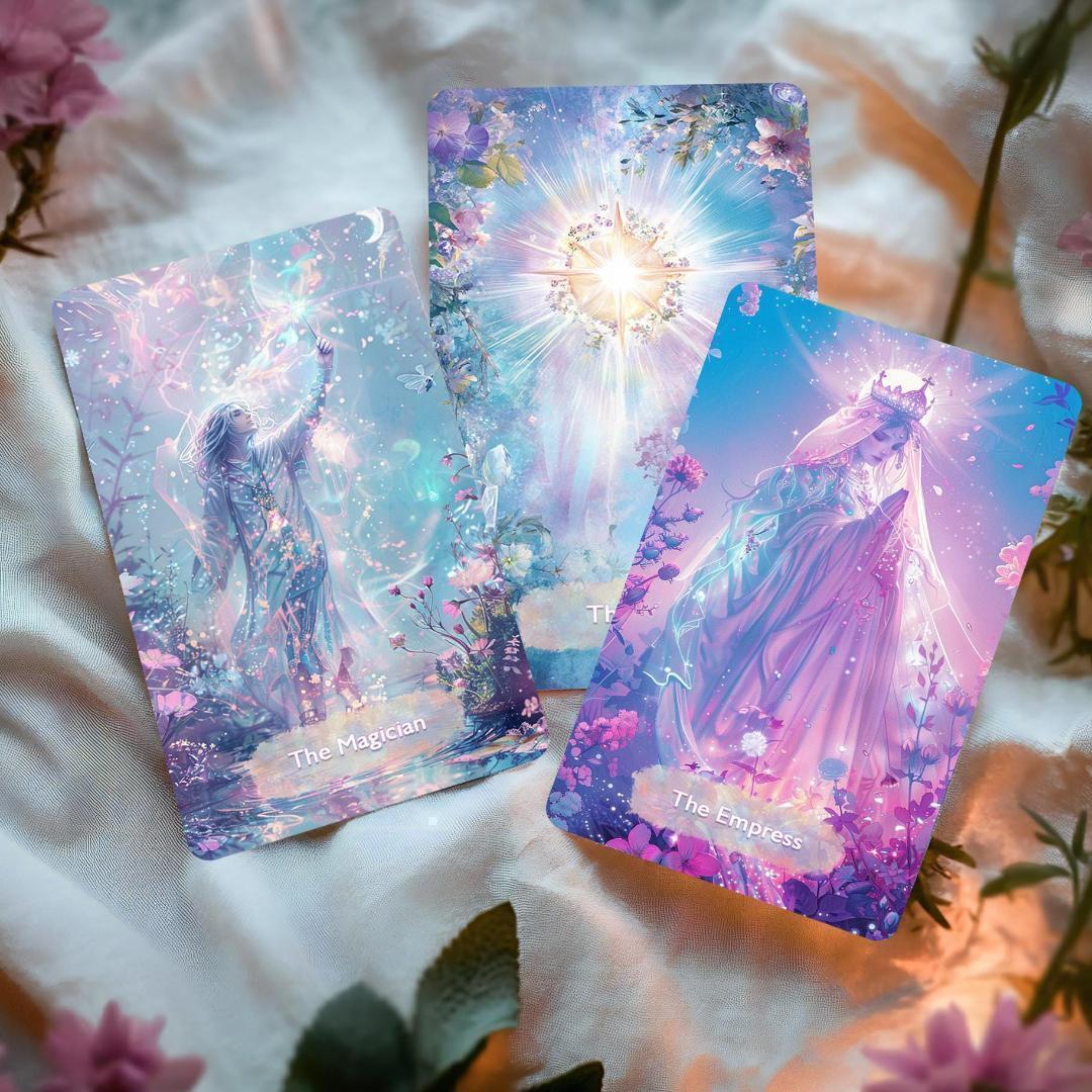 希少✨金縁ver入荷1点のみ✨超美麗イラスト✨神秘的な異世界ファンタジータロット