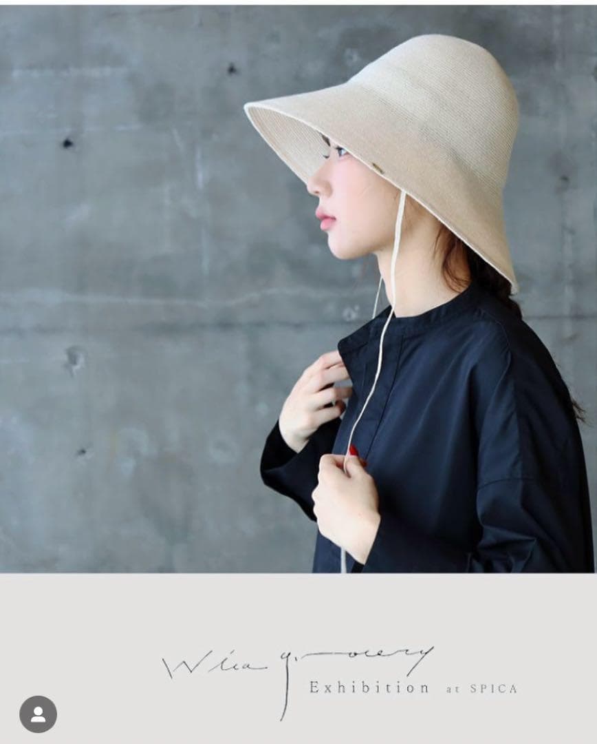 wica grocery abaca hat 麦わら　ストロー　ハット