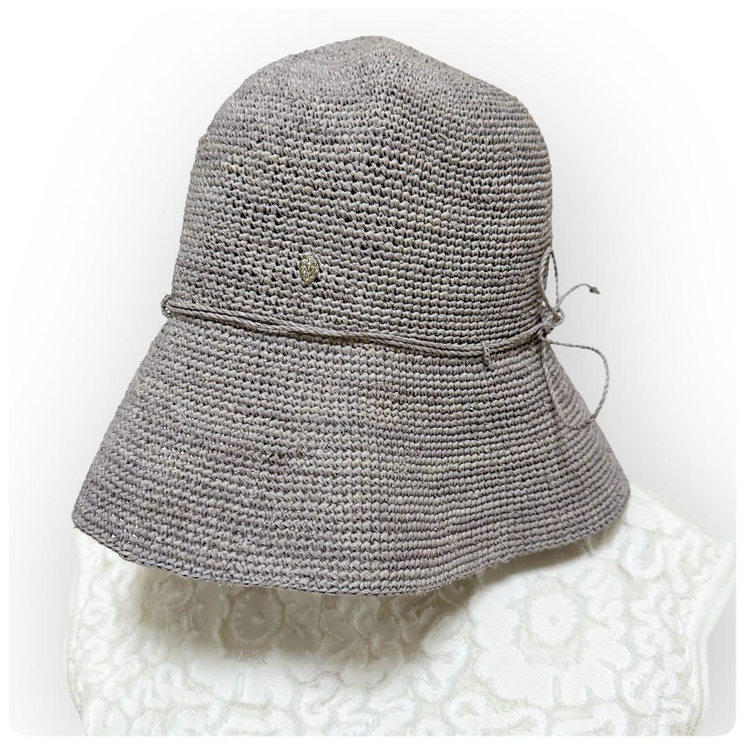 HELEN KAMINSKI ヘレンカミンスキー ラフィアハット グレージュ