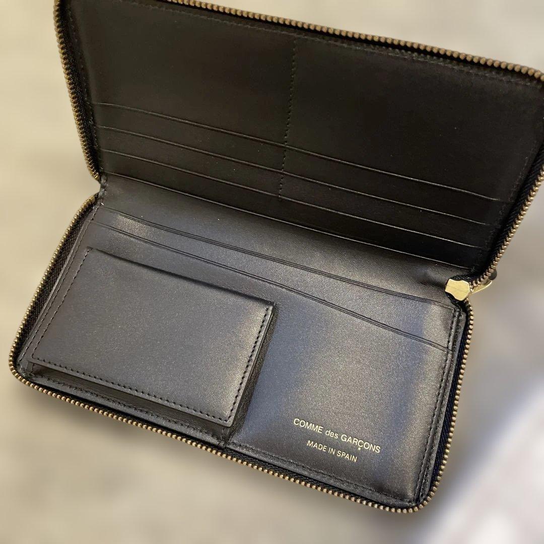 COMME des GARÇONS Huge Logo Wallet 箱付き 黒