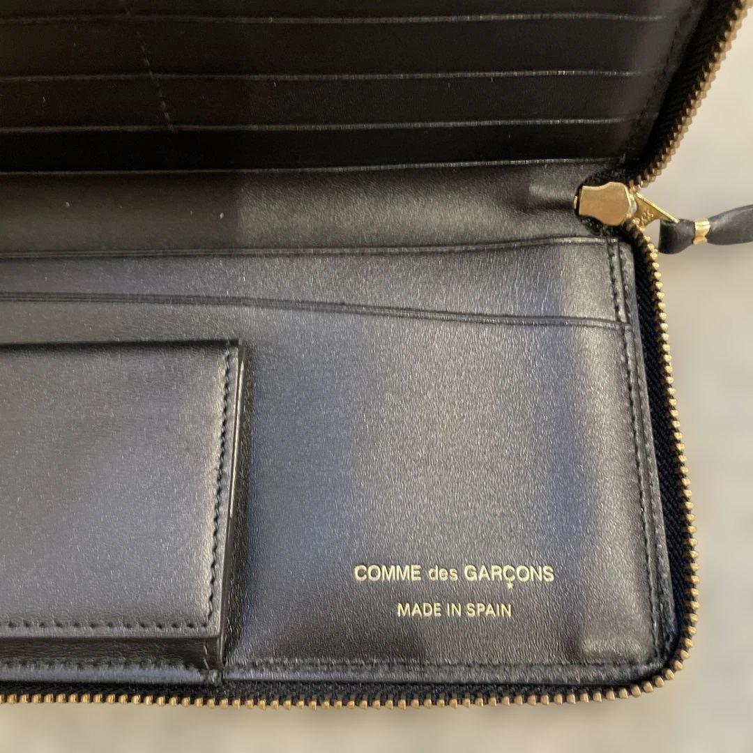 COMME des GARÇONS Huge Logo Wallet 箱付き 黒