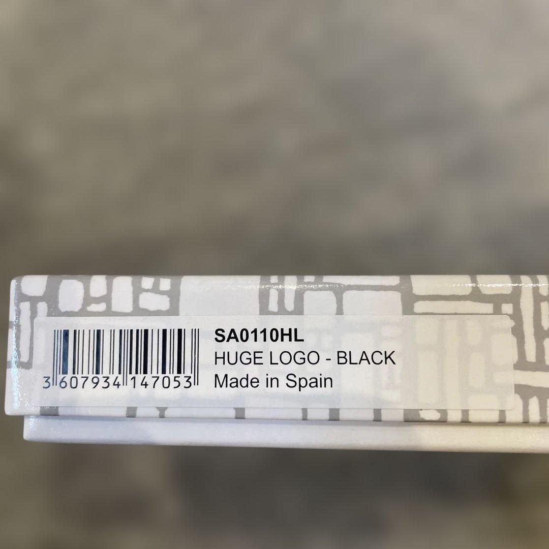 COMME des GARÇONS Huge Logo Wallet 箱付き 黒