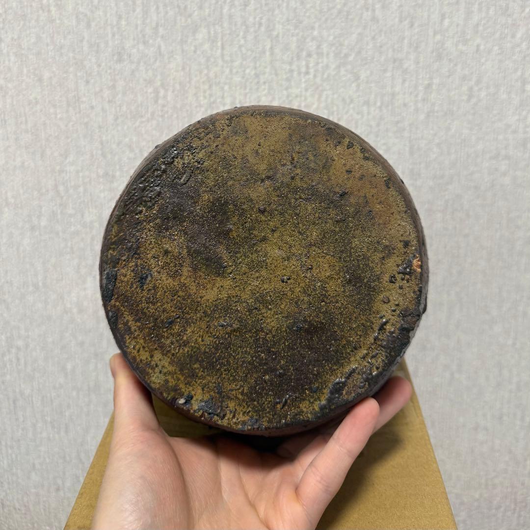 能野焼 種子島焼 徳利 花生 江戸時代 苗代川焼 黒薩摩 黒もん 古美術 民藝