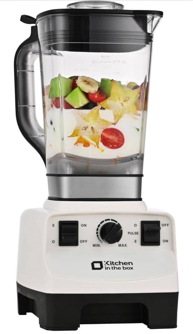 ミキサー ブレンダー 2L 氷も砕ける スピード調整 ホワイト BL2000