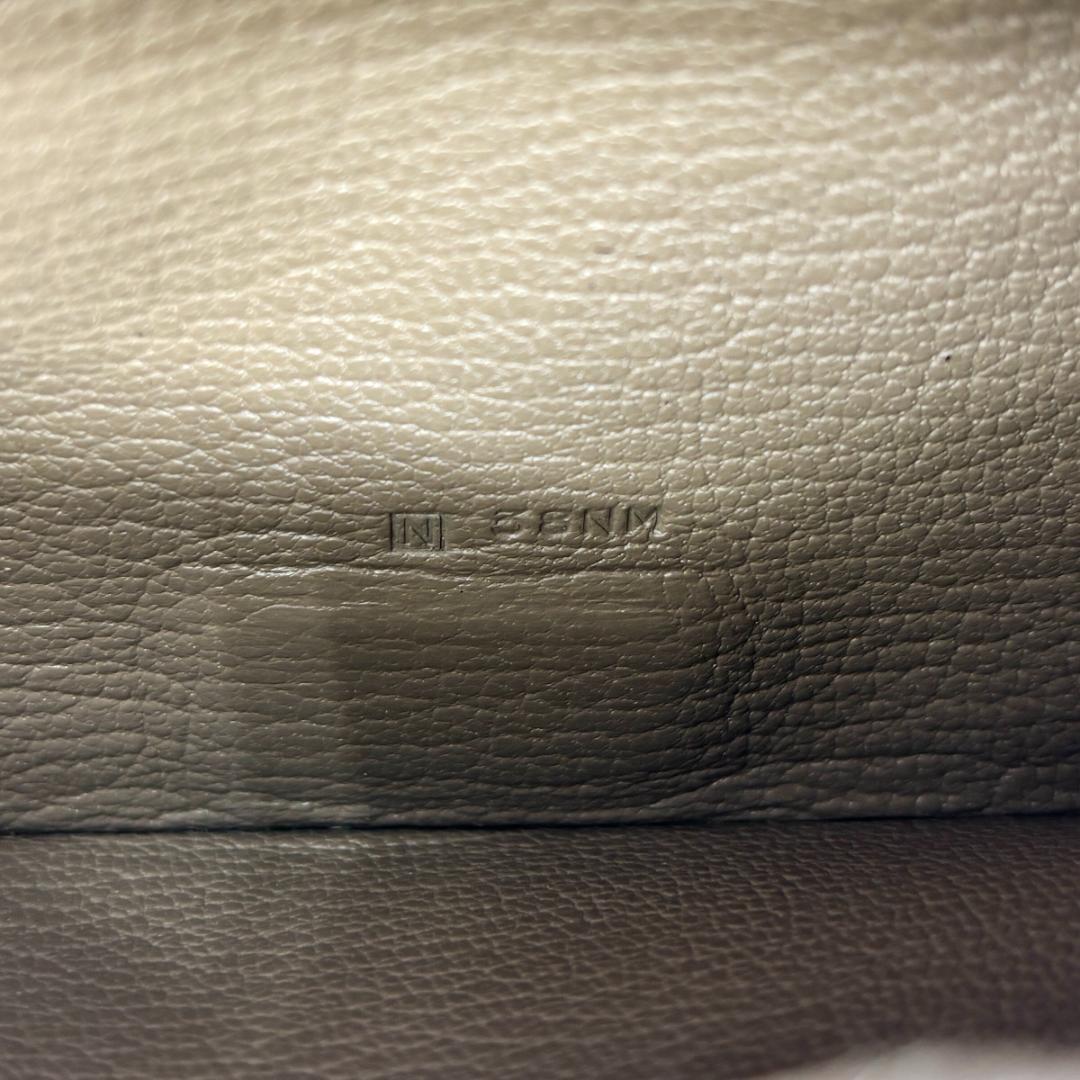 【美品】エルメス ベアン 長財布 エトゥープ シルバー金具 箱付き 本物