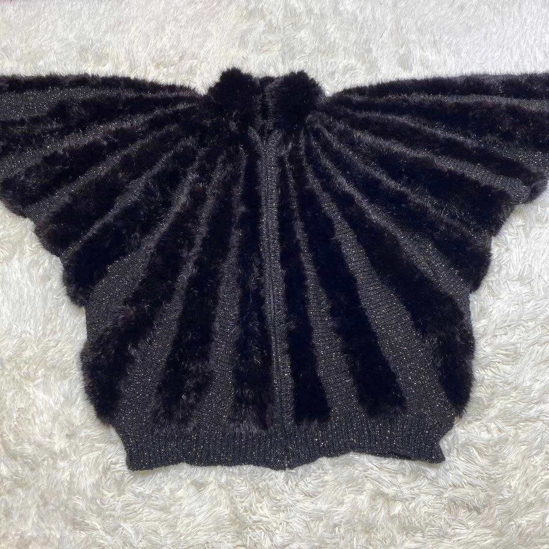 ポーラリシュマン　ビーバー ファー　ジャケット　カナダハンドメイド　ラメ