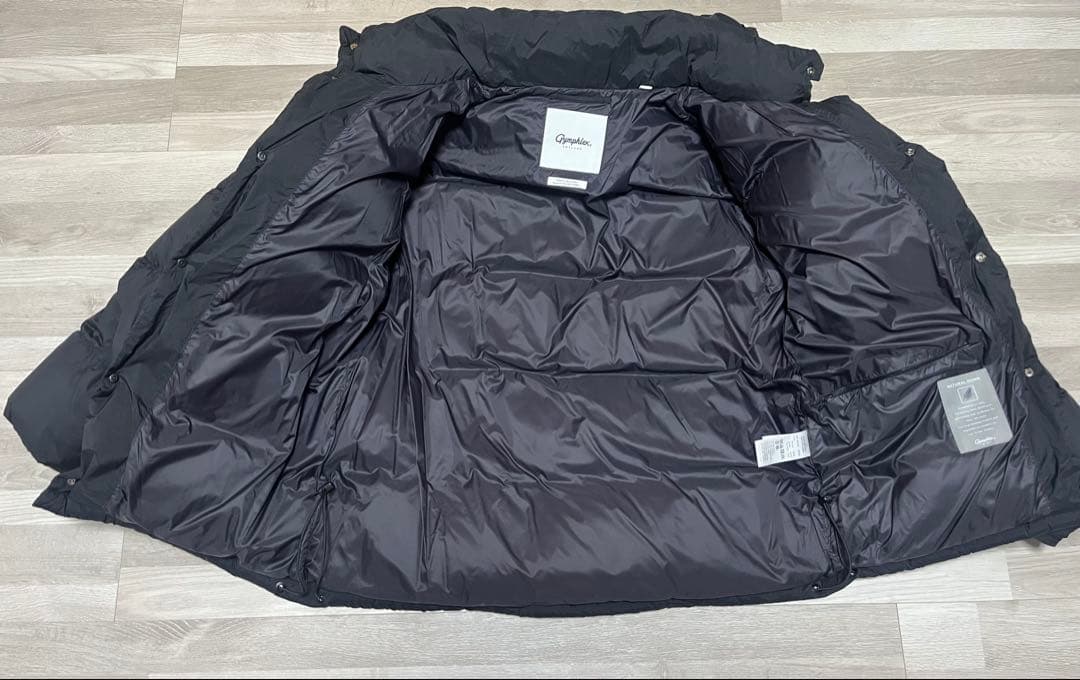 【極美品 最終お値下げ】 Gymphlex ブラック ダウンジャケット Lサイズ