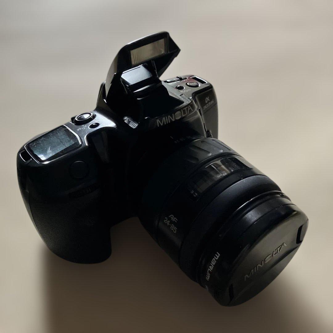 MINOLTAフィルムカメラα303si現状品、used品かなり古いカメラ