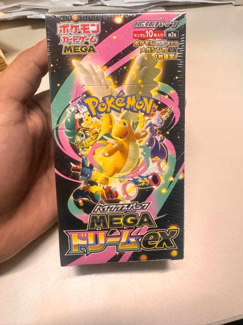 シュリンク付きポケモンカードMEGA ハイクラパクドリーム ex1BOX