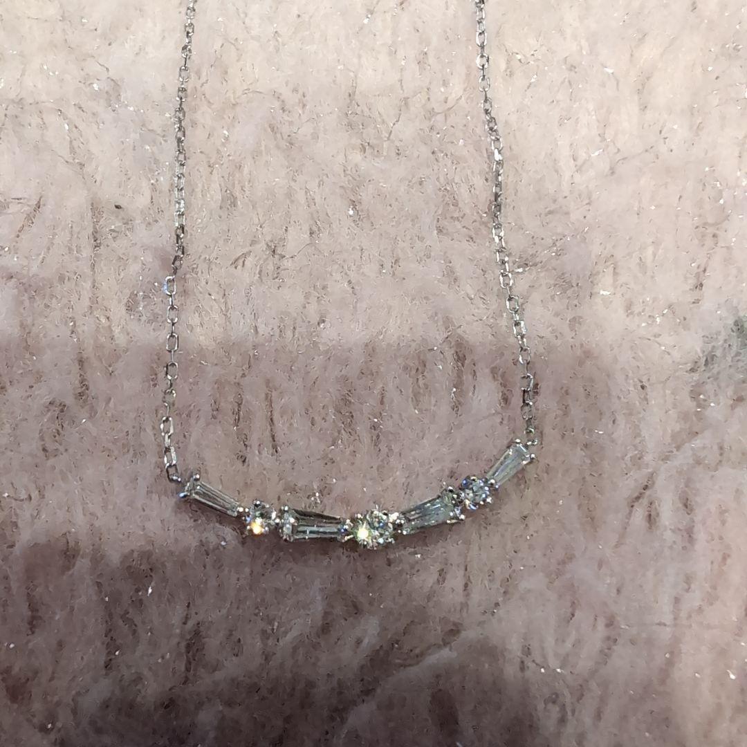 K10 クリスタル装飾 ネックレス