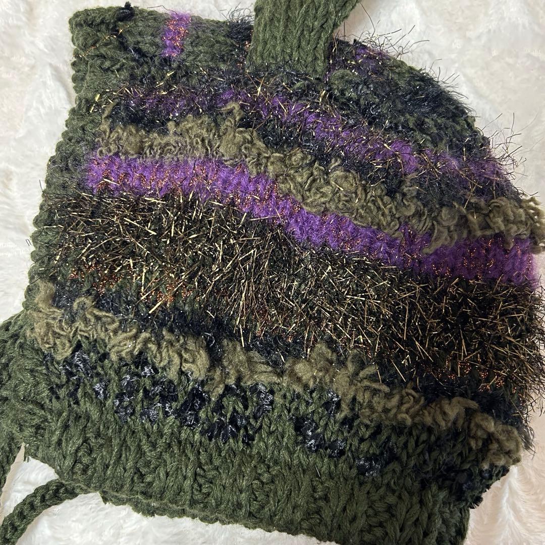 rurumu: 縷縷夢兎 うさ耳ニット帽 カーキ