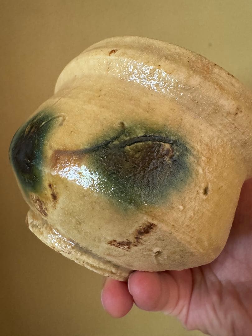 鈴木都　黄瀬戸片口　桃山茶陶