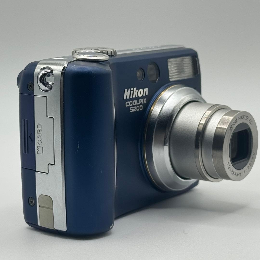 ★美品★ Nikon COOLPIX 5200 ブルー コンデジ ニコン 箱付